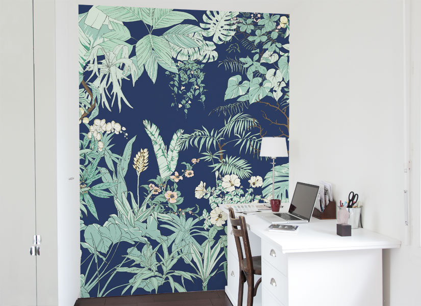 Papier peint Jungle Tropical BORNÉO Medium